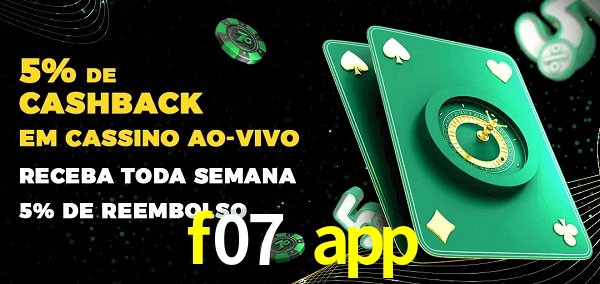 Promoções do cassino ao Vivo f07 app